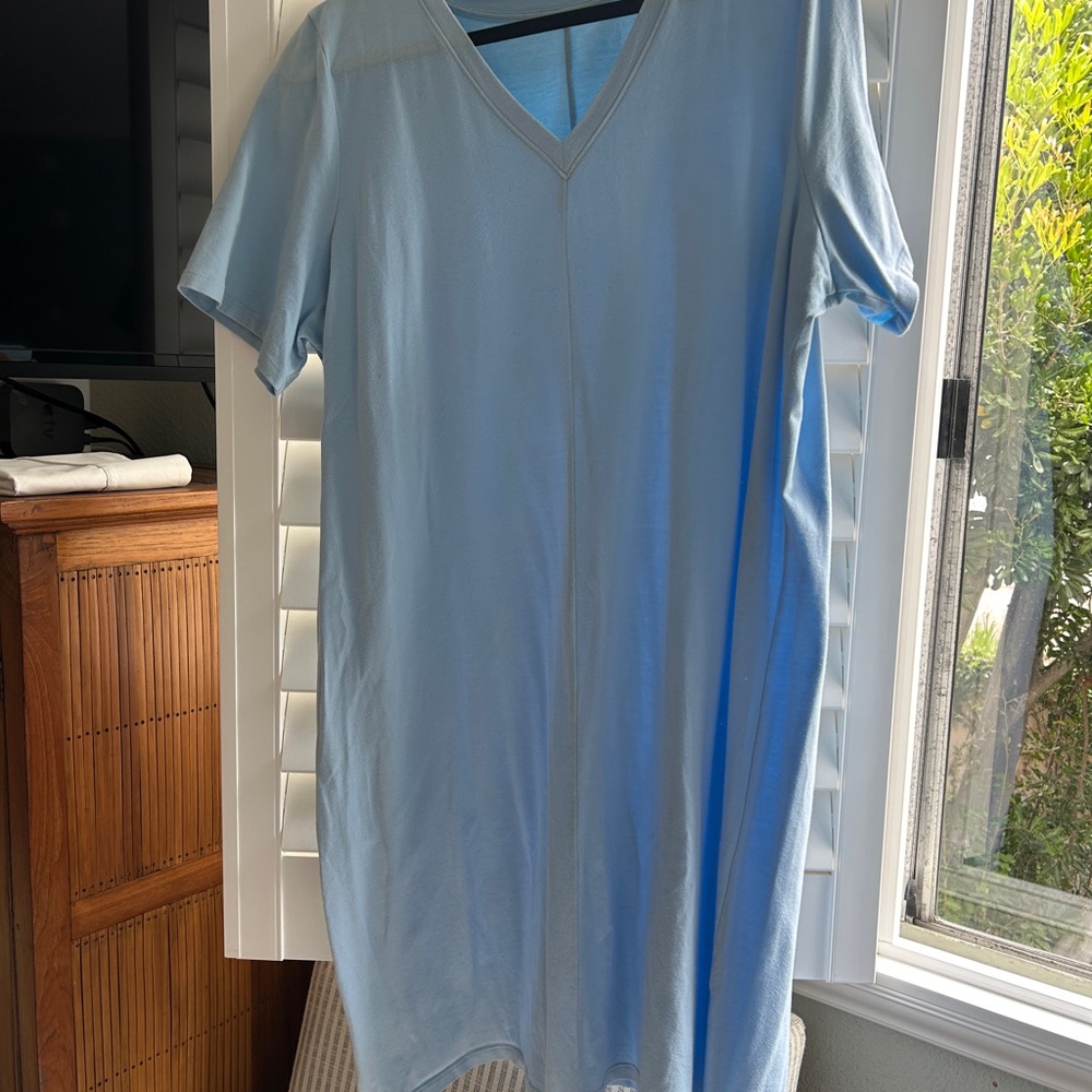 Eileen Fisher Light Blue Midi Dress
